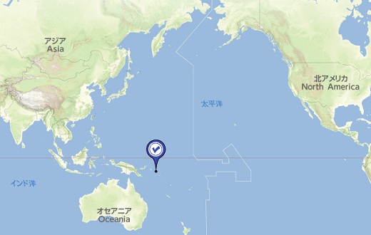 ソロモン諸島の位置