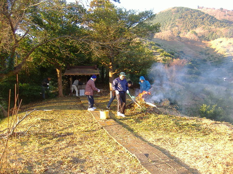 新年祭準備作業
