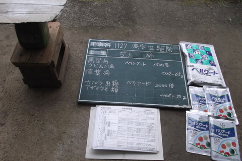 5月柿消毒