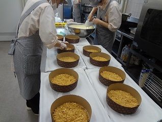 チーズケーキ 並べ