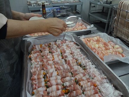 肉巻き　小麦粉フリ
