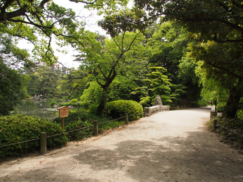 2017060501栗林公園永代橋方面と群鴨池付近の道