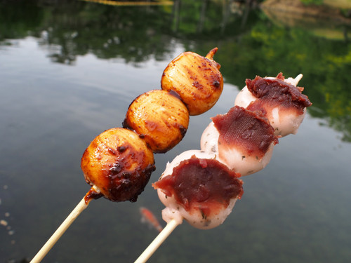 2017061714吹上亭の焼だんごと桜だんご