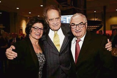 Lynette and Robert Federer witht Arthur Cohn