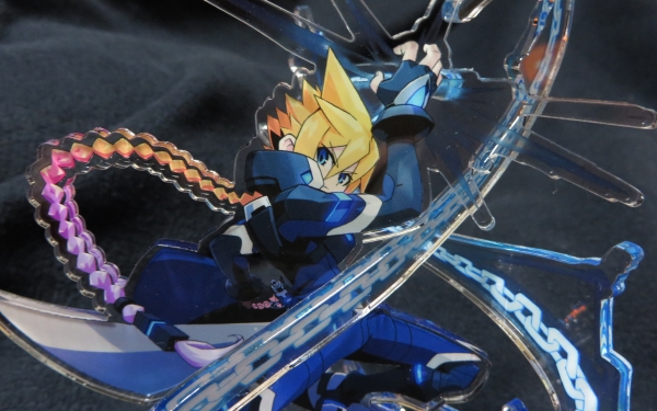 ガンヴォルトのアクリルフィギュア届いた♪ 多重立体構造