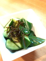 塩昆布キュウリ