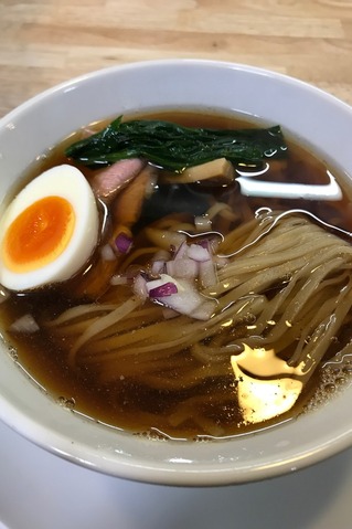 鶏と魚の醤油そば