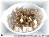 BEAN CURD SZECHUAN STYLE