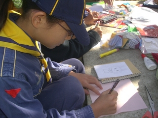 20091115旗作り (3)