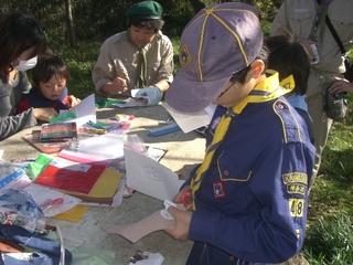20091115旗作り (2)