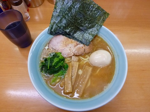 梅家 魚介とんこつ+味付玉子