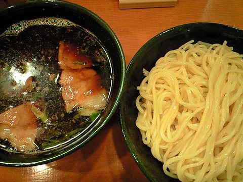 つけ麺、牛ハツトッピ