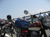 バイクと富士山