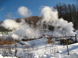 後所掛温泉手前の源泉