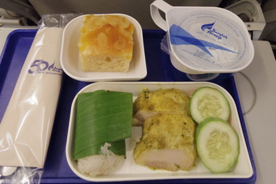 バンコクエアウェイズ 機内食IMGP5325