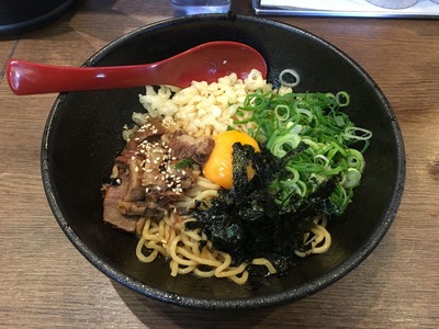 神戸肉そば 灘八@新高円寺 すじ香露まぜそばIMG_1495