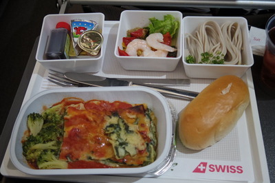 スイス グリンデルワルト 旅行記 スイス航空 機内食IMGP2820