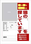 迷い猫 探し チラシ ポスター テンプレート