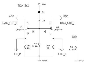 TDA1543 FET