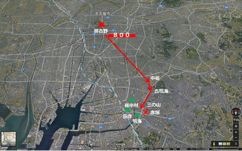 赤塚合戦 信長経路