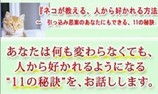 ネコが教える、人から好かれる方法　～　引っ込み思案のあなたにもできる、１１の秘訣