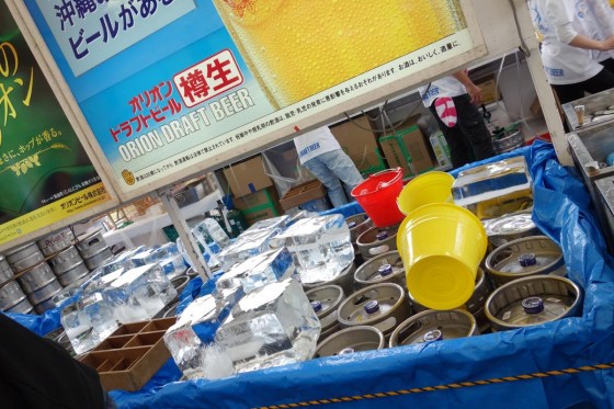 樽を冷やす