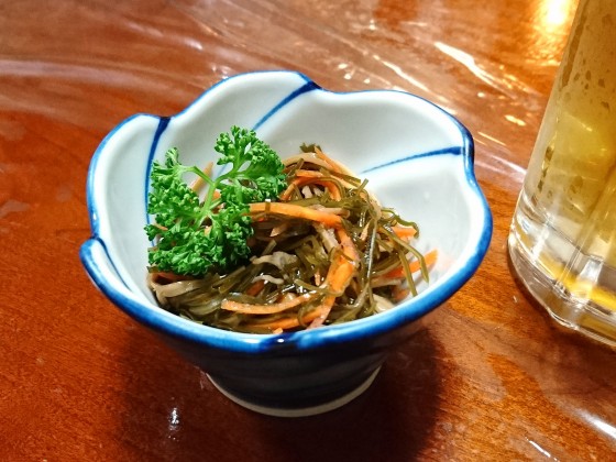お通しの松前づけ的なもの