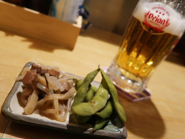 ビールとお通し