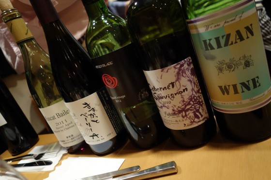 赤ワイン飲み比べ