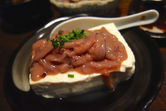 塩辛豆腐