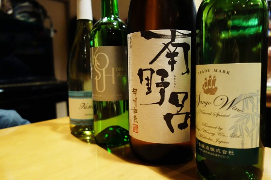 ワイン飲み比べ
