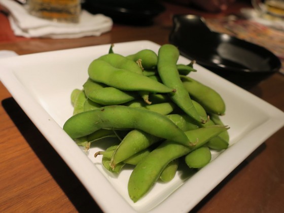 お通しは枝豆