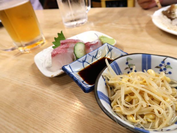 刺し身にもやし