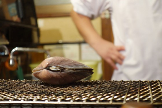 ハマグリ、焼いちゃいました
