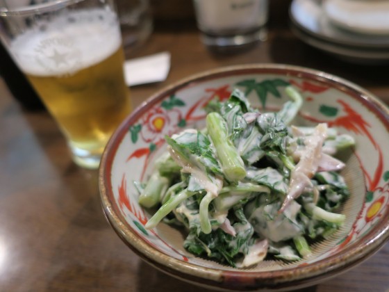 明日葉くさやマヨネーズ和え(600円)