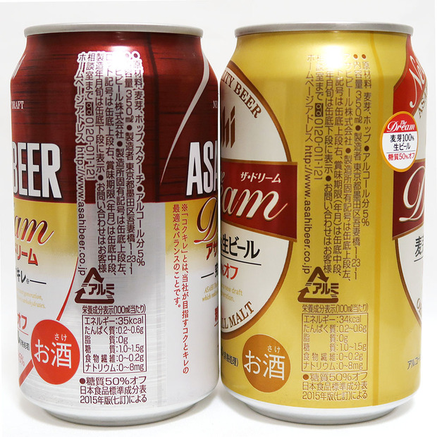 アサヒビール アサヒ ザ・ドリーム 比較
