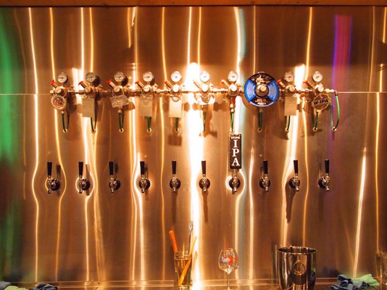ビールのタップは10個