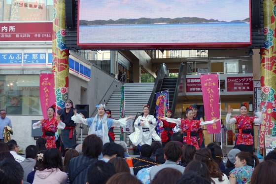 てんぶす前でイベント