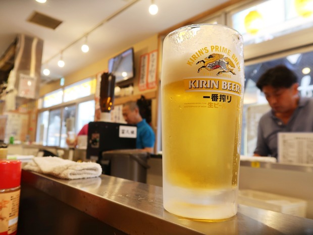 ビールはキリン一番搾り