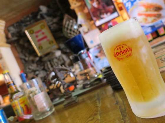 カフェ オーシャン でオリオンビール