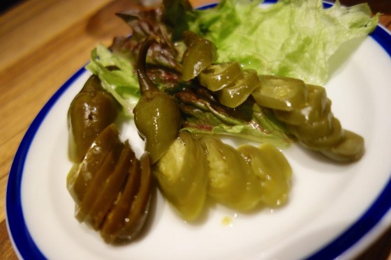 ハラペーニョのピクルス(350円)