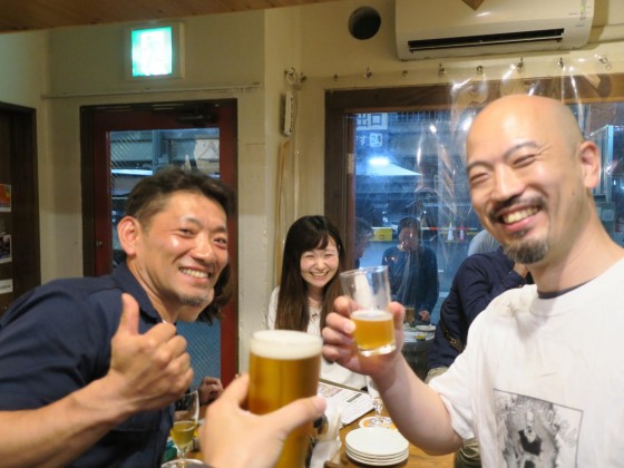 ふたりのブルワーさんと乾杯!