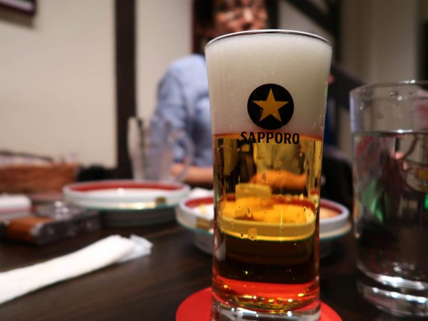 サッポロ生ビール(500円)