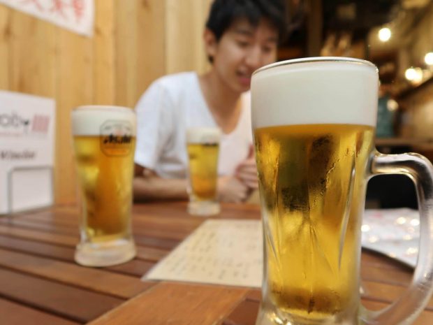 まずはビールで