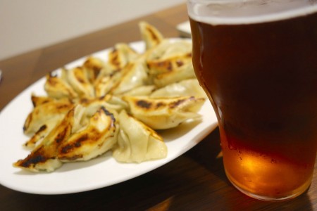 餃子とビール