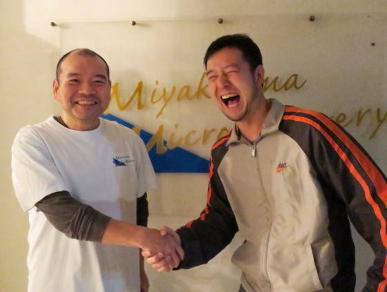 宮古島マイクロブルワリーの高橋さんと!