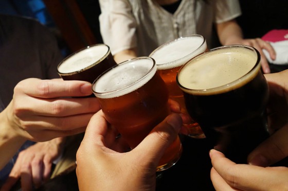 クラフトビールで乾杯