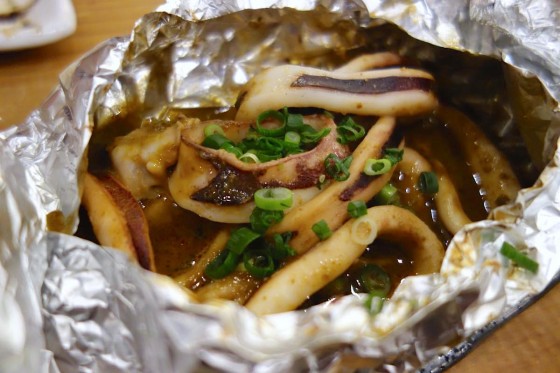 イカワタホイル焼き(500円)
