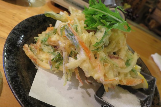 ソラマメと野菜のかき揚げ
