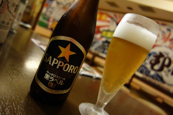 サッポロ黒ラベル 瓶(550円)